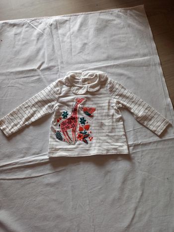 Tshirt à manches fille 6 mois