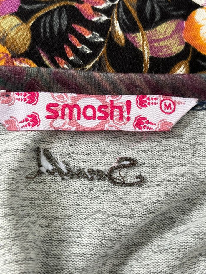 Robe Smash imprimé plumes de paon avec décolleté en crochet - photo numéro 3