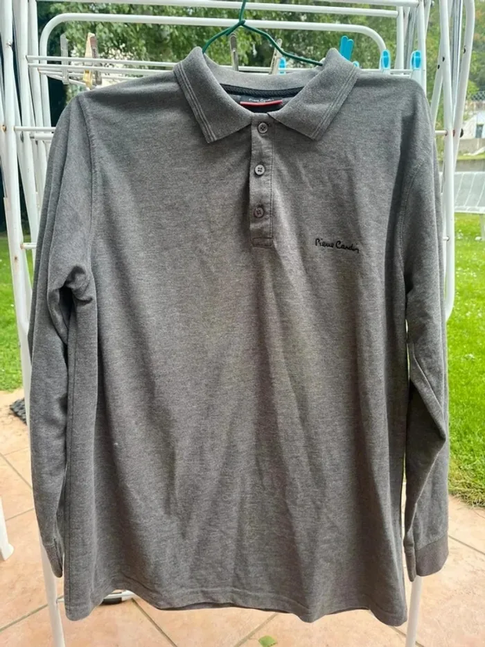 Polo ML gris Pierre Cardin taille L - photo numéro 4