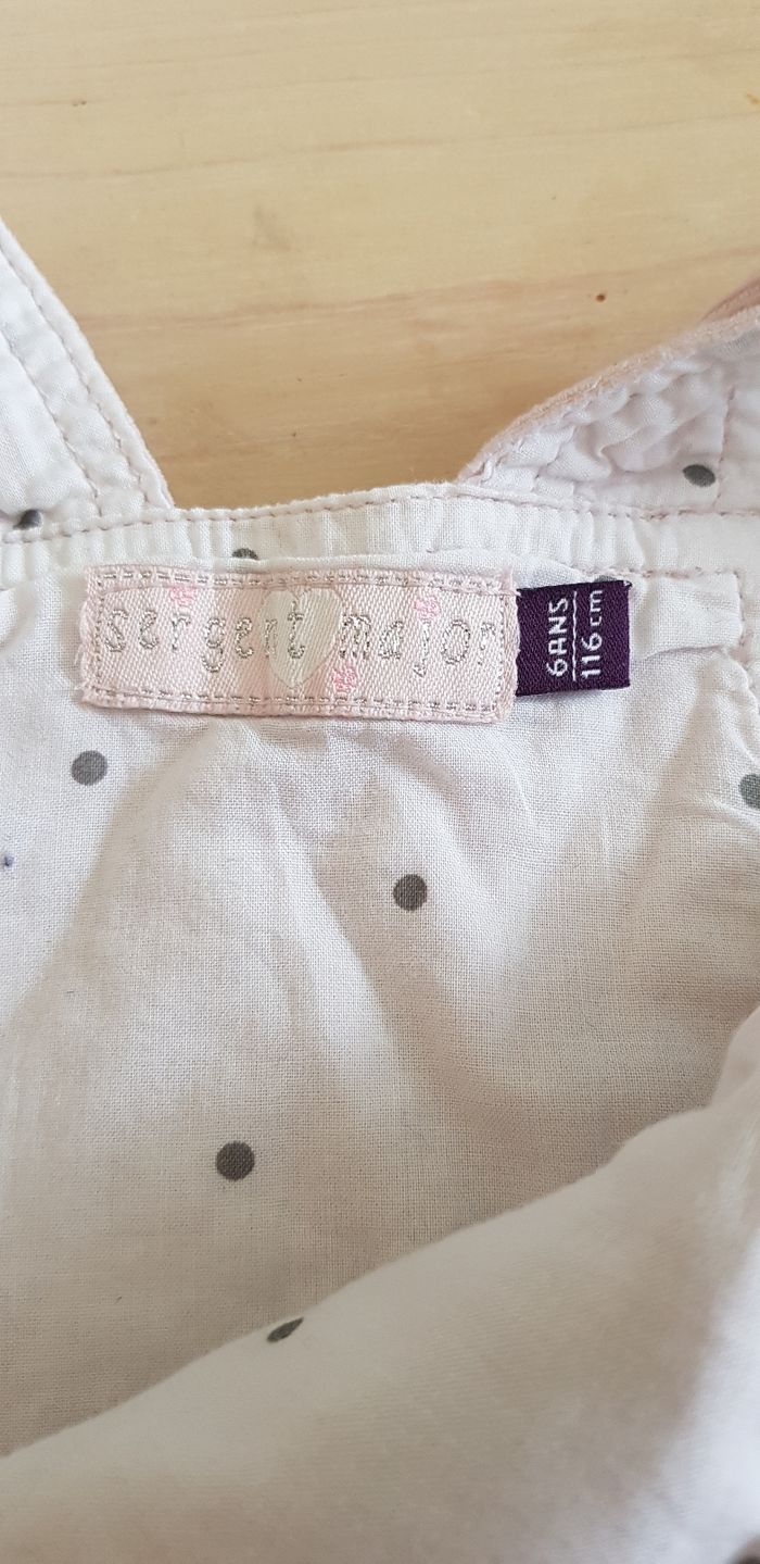 Robe velours rose 6 ans sergent major - photo numéro 2