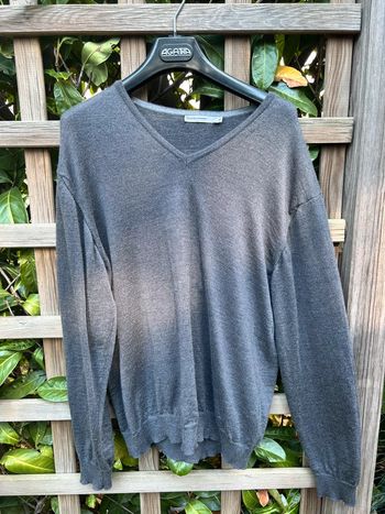 Pull laine gris