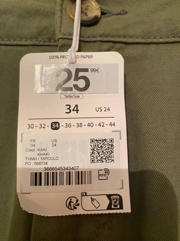 Pantalon cargo Jennyfer taille 34 neuf - photo numéro 3