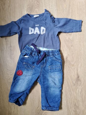 Ensemble jean et t-shirt 3 mois