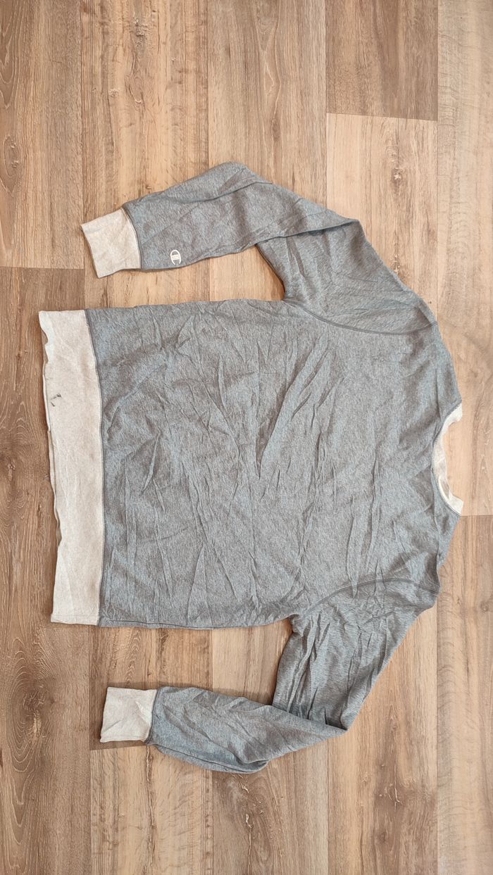 Vêtement Homme Sweatshirts Sweats pull blanc gris Champion taille M #Retrostreet - photo numéro 7