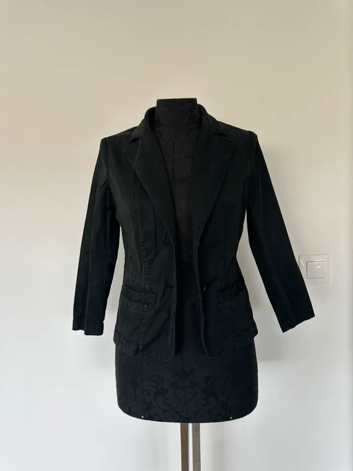Veste blazer cintré noir - photo numéro 2