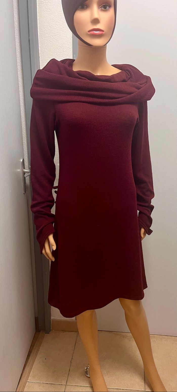 Robe d'hiver  grand col - photo numéro 4
