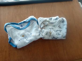 Lot de bodies garçons mc 86 cm