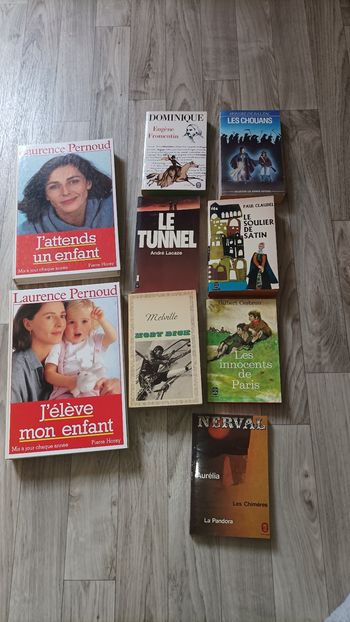Lot de 9 livres anciens vintage de 1940 à 1988