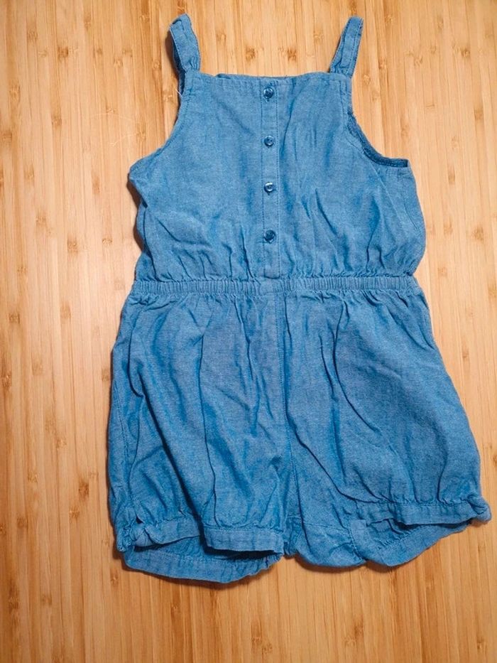Combinaison short H&M 92 cm 18 mois 2 ans denim