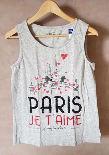 Débardeur imprimé Paris Disneyland neuf