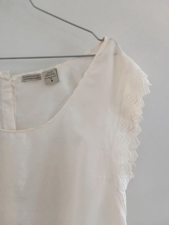 Blouse Écrue broderies maison scotch "la femme selon Marie" - photo numéro 14