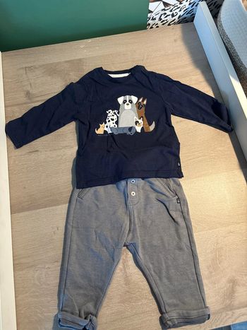 Pantalon jogging + teeshirt manche longue