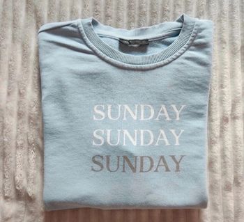Sweat bleu ciel Defacto “Sunday”  Taille XS