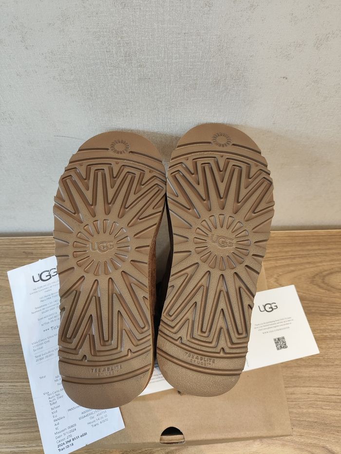 Bottes UGG Classic Ultra Mini couleur châtaigne 38 - photo numéro 5