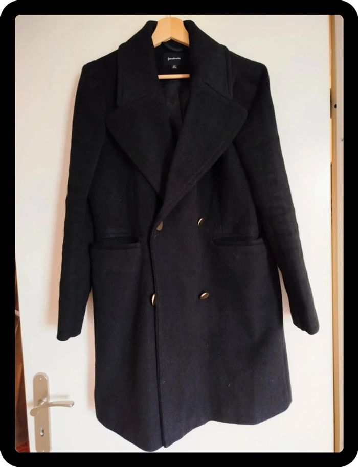 Joli manteau noir stradivarius - photo numéro 5