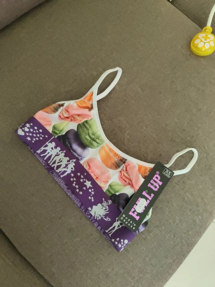 Brassière macarons xs neuve