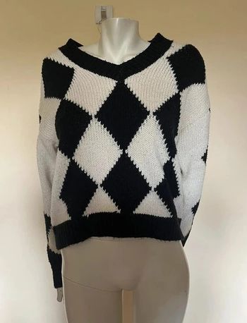 🍭 Pull d’hiver noir et blanc 🍭