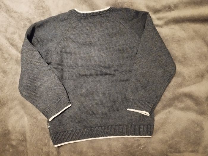 Pull bleu marine mouton 24 mois - photo numéro 4