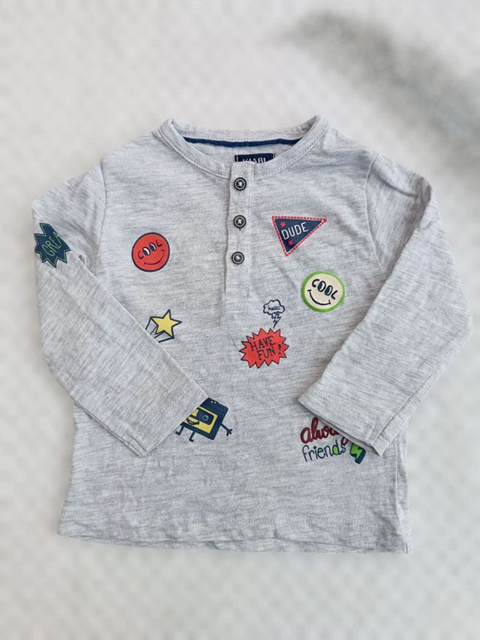 🔸 T-shirts Manches Longues Fun - Kiabi 6 Mois🔸