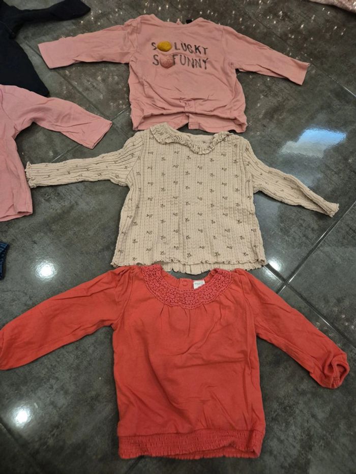 Lot de 8 t shirt manches longues 9 mois - photo numéro 8