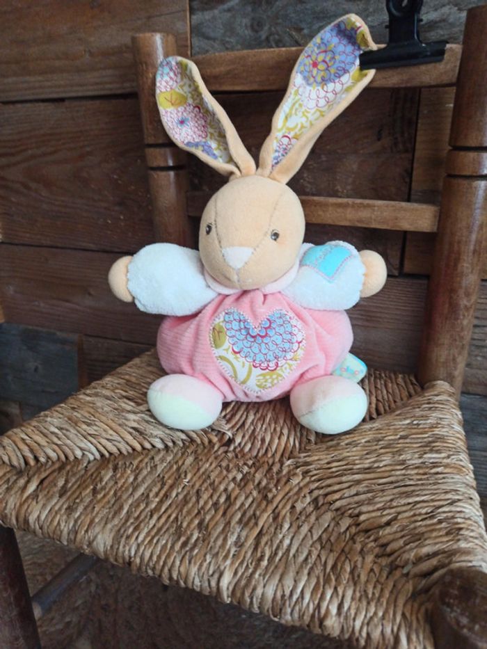 Peluche lapin boule grelot Kaloo tbe - photo numéro 2