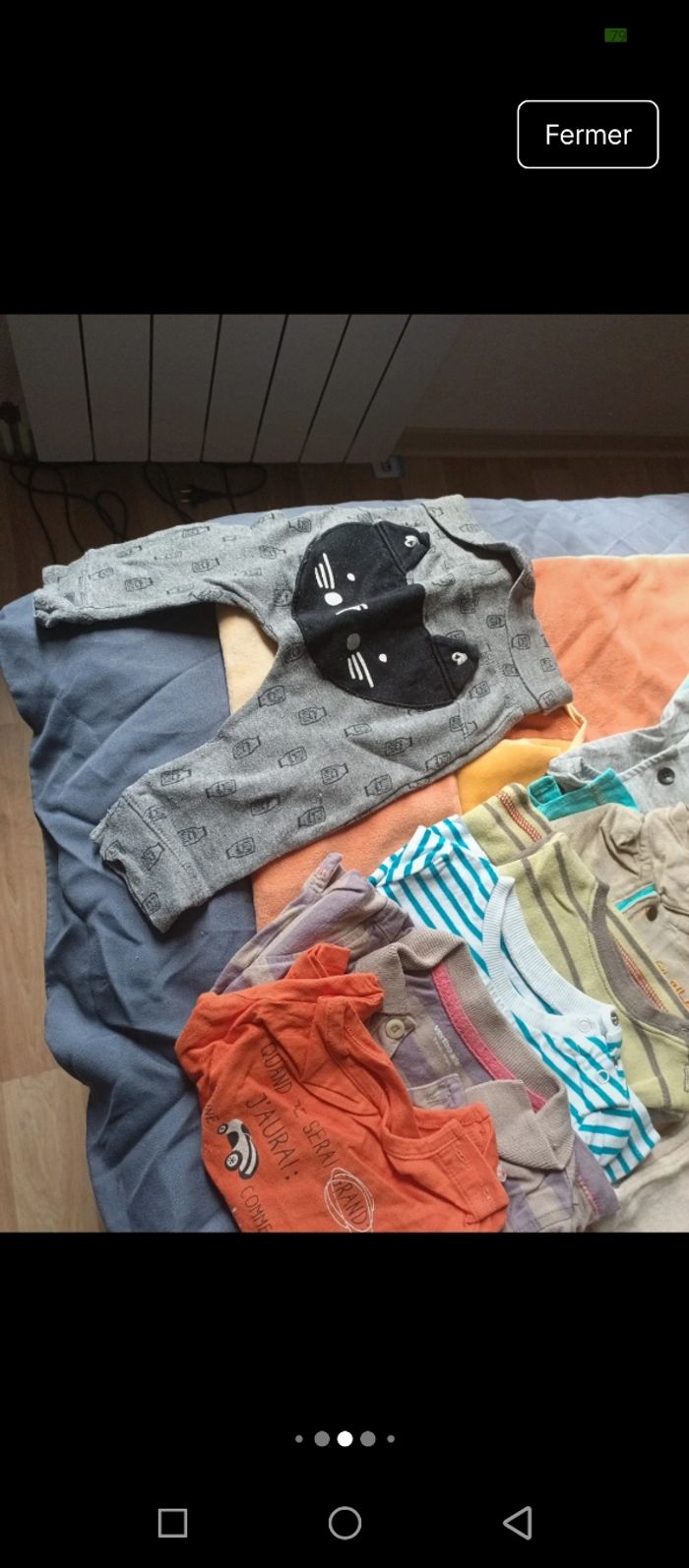 Gros lot de vêtements 3 mois/tapis d'éveil en cadeau - photo numéro 4