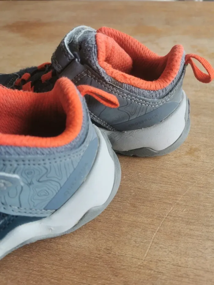 🌼 Chaussures randonnée enfant Quechua Crossrock T25 gris/rouge – rentrée - photo numéro 5
