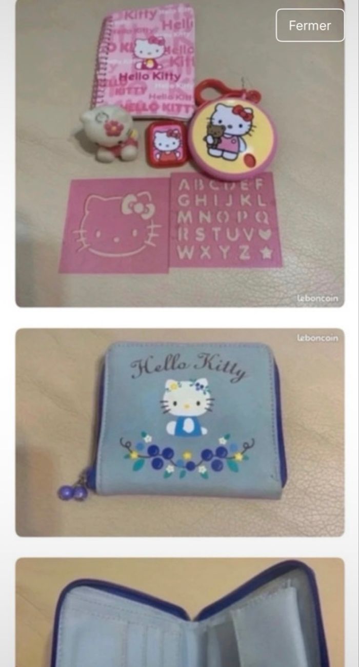 Porte monnaie et accessoire Hello Kitty