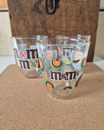 Lot de 3 verres #M&M'