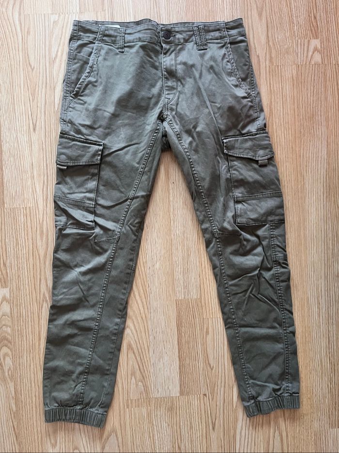 Pantalon Cargo Pants Jack & Jones Olive Night T42 - photo numéro 2