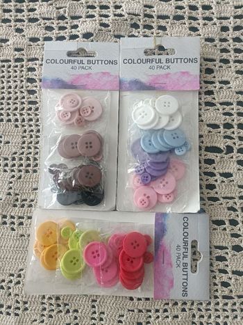 Lot de 120 boutons