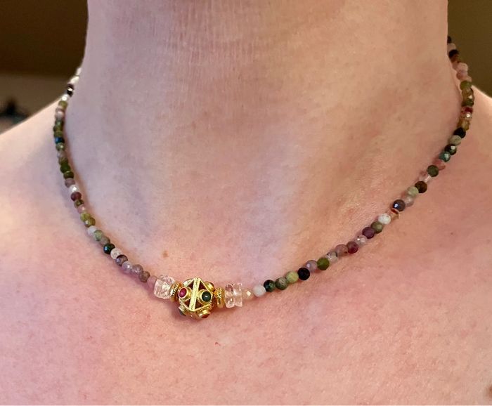 Collier Tourmalines et Talisman Indien - photo numéro 9