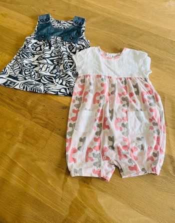 Lot robe combinaison été 6 mois