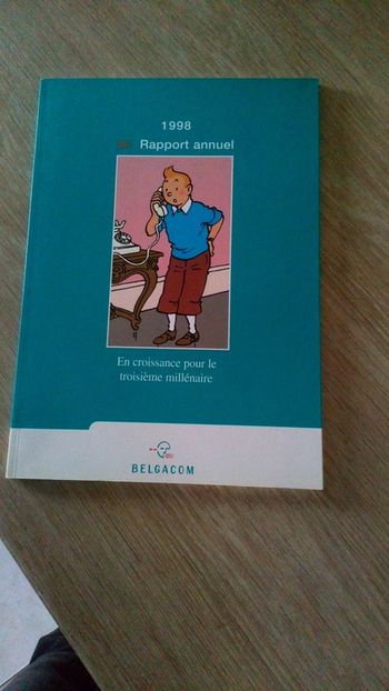Tintin rapport Belgacom de 1988 collector !
