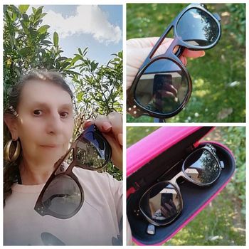 Lunette de soleil mixte et pochette