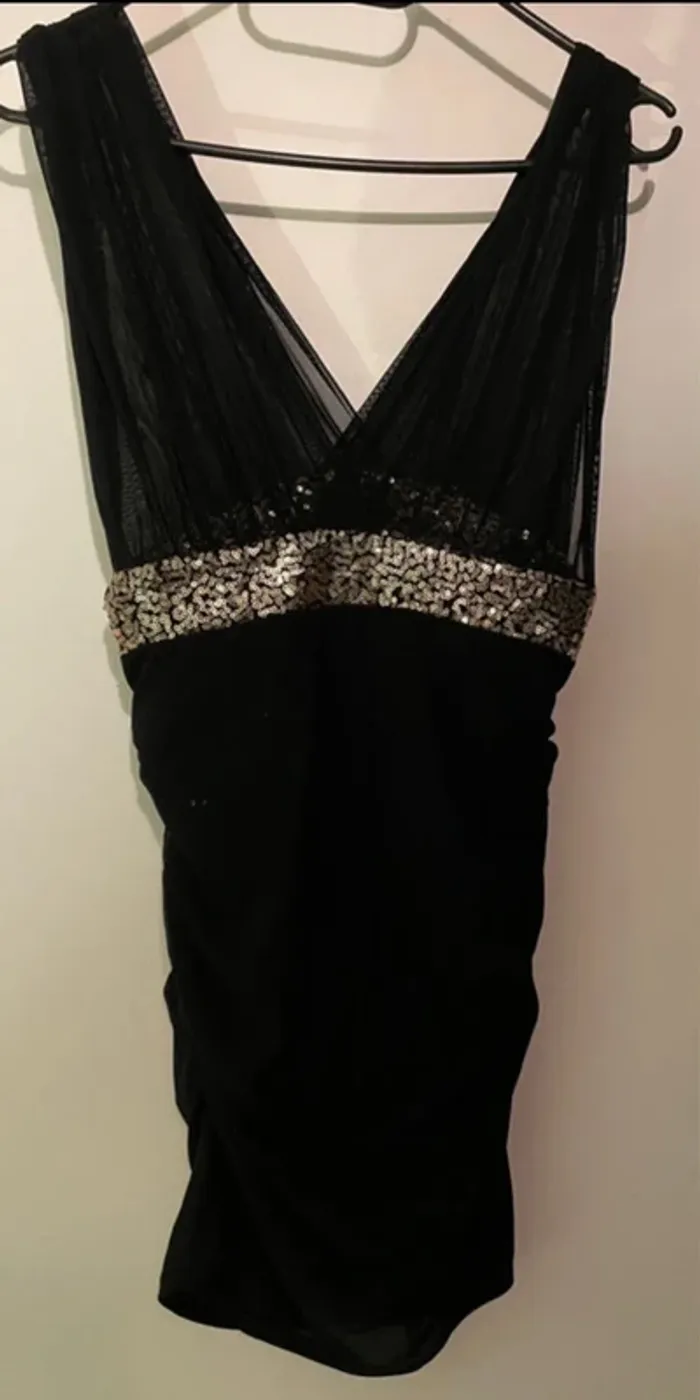 Robe à sequins argentés - Taille XS (34) - photo numéro 5