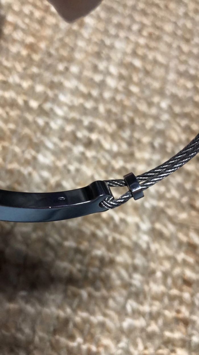 Bracelet en câble en acier inoxydable - photo numéro 6