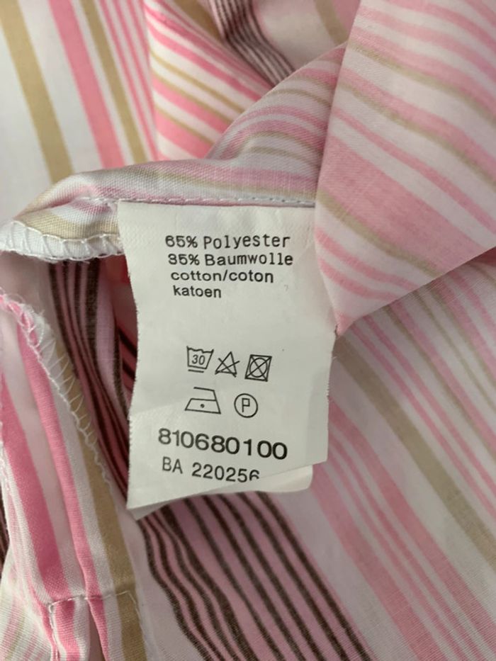 Chemise femme T48 rose manche courte - photo numéro 5