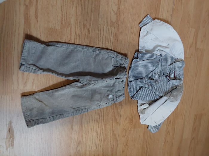 ensemble 3 pièce bebe garçon taille 6mois - photo numéro 2