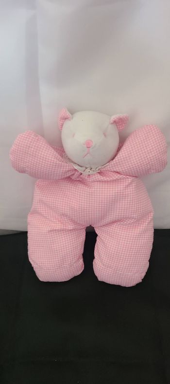 Doudou ours rose vichy SIMPSON TRADING