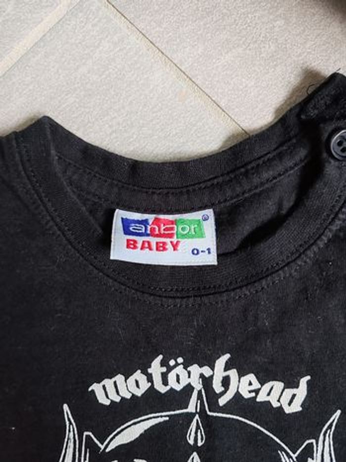T-shirt motorhead bébé 0/3m rock - photo numéro 2