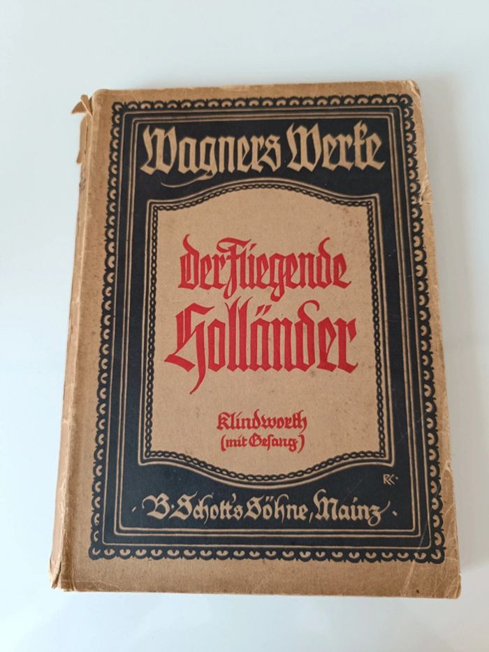 Wagner Siegfried partition piano seul allemande ancienne éditions Schott