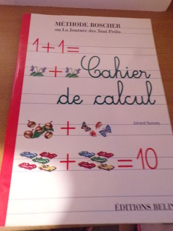 Cahier de calcul Méthode Boscher Editions Belin