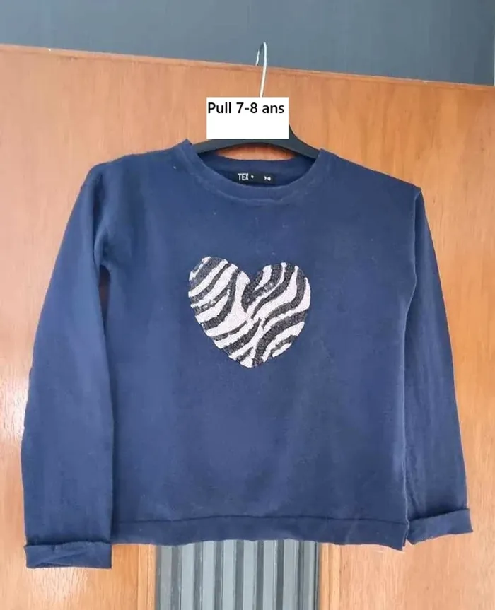 Pull fille 7-8 ans