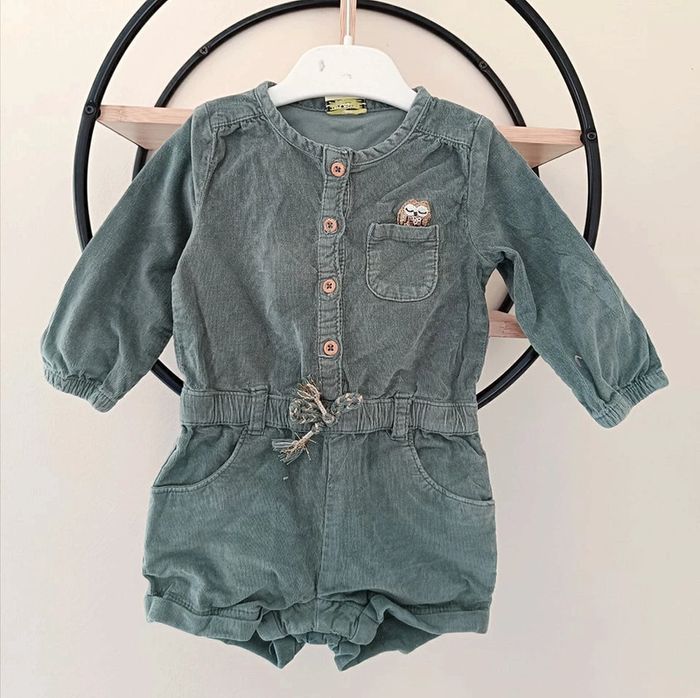 12 mois combishort côtelé tape a l oeil