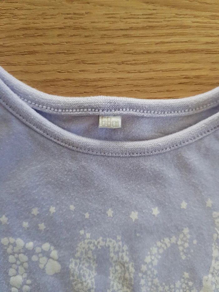 Tee-shirt Rock manches longues lila 6 mois - photo numéro 3