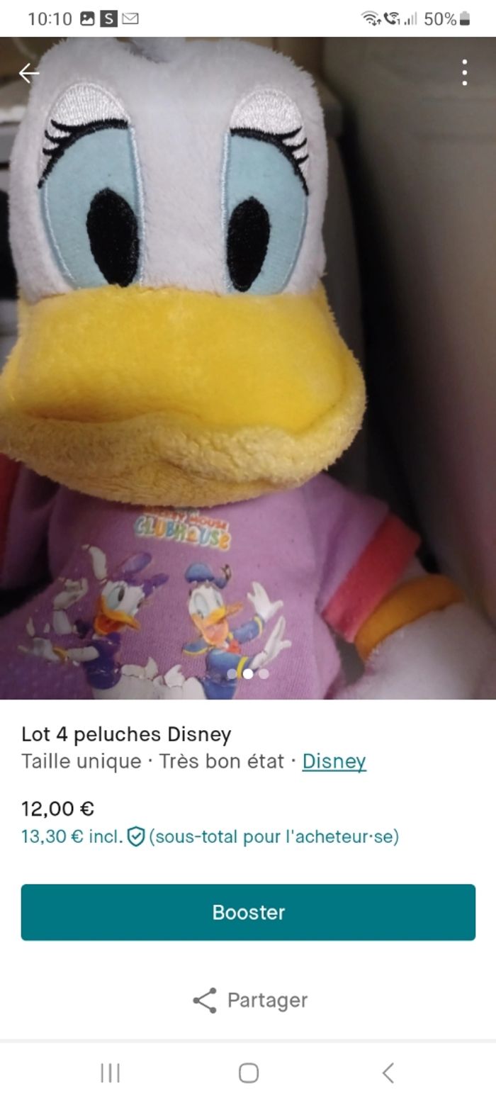 Lot 4 peluches Disney - photo numéro 5