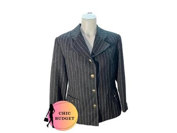 Veste Tailleur Noire - Taille 46 - Parfait État.