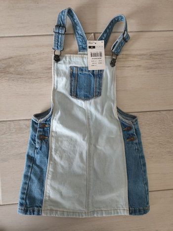 Robe bleue en jean fille