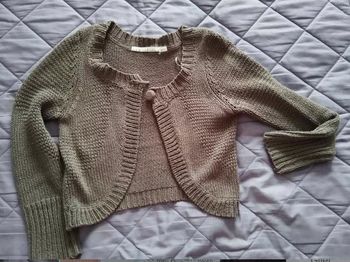 Gilet cache cache vert bronze